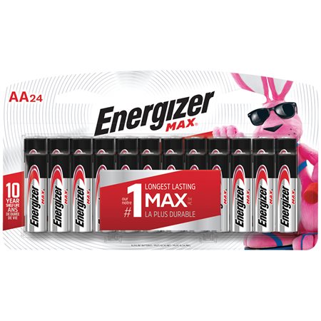 Max Alkaline Batteries AA pkg 24