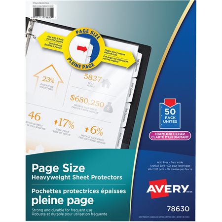 Page Size Sheet Protector