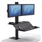 Lotus™ VE Sit-Stand Workstation Dual monitor