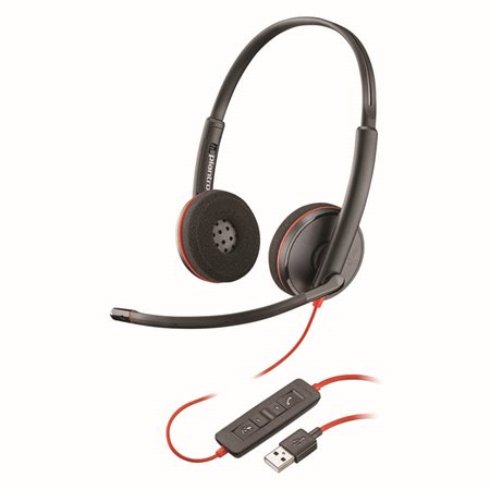 Blackwire 3200 Series Phone Headset C3220- Stereo headset USB-A