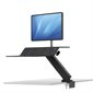 Lotus™ RT Convertible Sit Stand Workstation Single monitor black