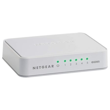 Commutateur à 5 ports Ethernet Gigabit GS205