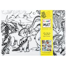 Napperon à colorier Funny Mat® - Dinosaures