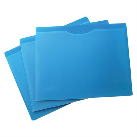 Chemise pochette Format lettre bleu