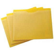 Chemise pochette Format lettre jaune