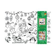 Napperon à colorier Funny Mat® - Noël