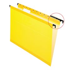 SureHook™ Reinforced Hanging File Folders Letter size yellow