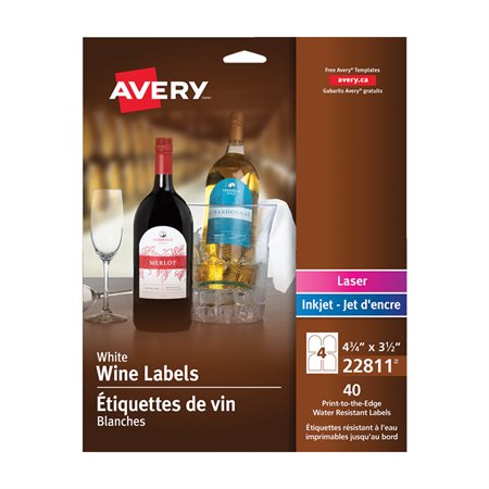 Étiquettes de vin autoadhésives