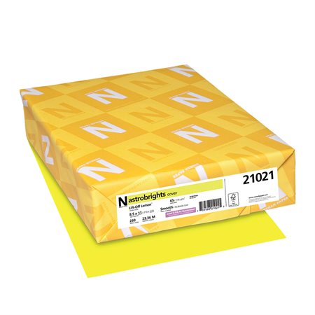 Astrobrights® Coloured Cover Paper lift-off lemon
