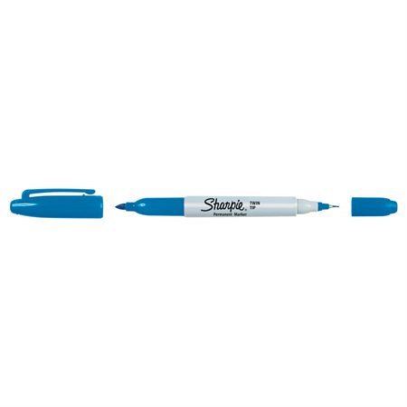 Twin Tip Permanent Marker Sold Individually blue