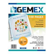 Pagex™ Transparent Page Holder Letter size. Lightweight 0.002". box of 100