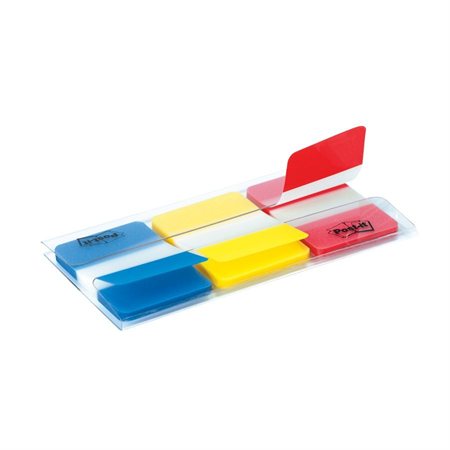 Onglets durables Post-it® Pleine couleur rouge, jaune, bleu