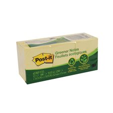 Recycled Post-it® Self-Adhesive Notes Plain 1-1/2 x 2 in. (12)