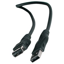 Câble USB A mâle/ A PCB extension femelle USB 2.0 6 pi.