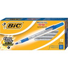 Round Stic™ Grip Ballpoint Pens Fine point blue