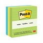 Feuillets originaux Post-it® - collection Jaipur 4 x 4 po, lignés bloc de 200 feuillets (pqt 3)
