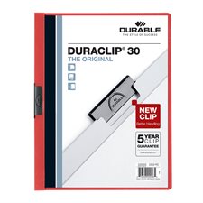 DURACLIP®  Report Cover 30-Sheet Capacity red