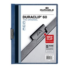 DURACLIP®  Report Cover 60-Sheet Capacity dark blue