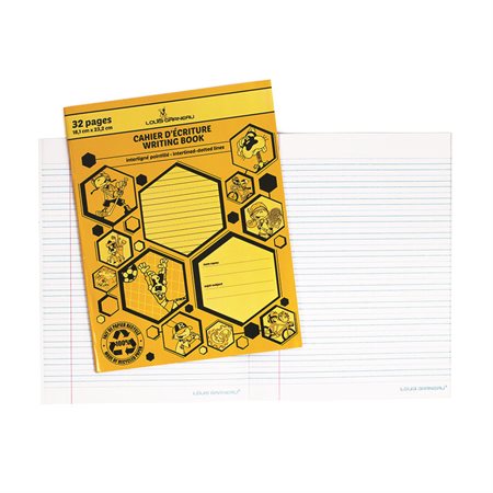 Louis Garneau® Interligned and Dotted Lines Writing Book yellow