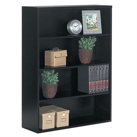 Fileworks® Bookcase 48 in. height. 3 shelves. black