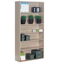 Fileworks® Bookcase 72 in. height. 5 shelves. nevada