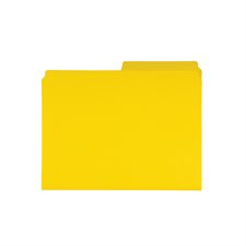 Chemises à dossier Format lettre jaune