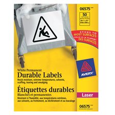TrueBlock™ White Durable Labels 8-1/2 x 11” (50)