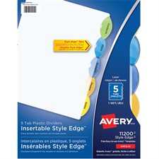 Style Edge Dividers 5 tabs