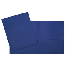 Plastic Report Cover With 2 Pockets - Blue