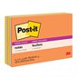 Post-it® Super Sticky Notes - Energy Boost Collection 6 x 4 in 45-sheet pad (pkg 8)