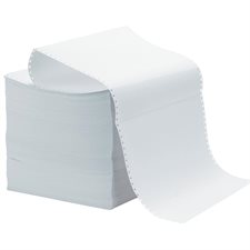 Papier informatique 9-1/2 x 11", perforations verticales, 1 copie, 30M uni (3500)