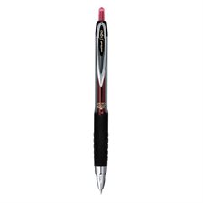Super Ink Rolling Retractable Ballpoint Pens 0.5 mm red