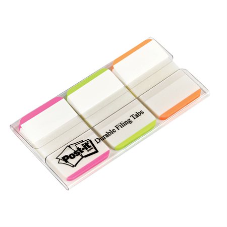 Onglets durables Post-it® Espace blanc pour annotation rose, vert, orange