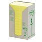 Feuillets autoadhésifs recyclés Post-it® Jaune Canari 1-1 / 2 x 2 po. (24)