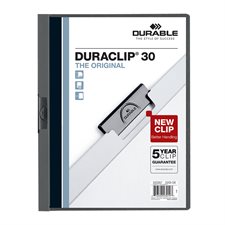 Couverture de présentation Duraclip® Capacité de 30 feuilles graphite