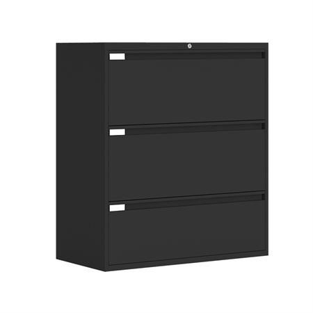 Fileworks® 9300 Plus Lateral Filing Cabinets 3 drawers black