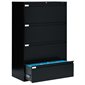 Classeurs latéraux Fileworks® 9300 Plus 4 tiroirs noir