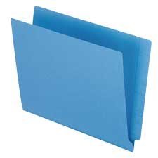 End Tab File Folder 11-pt. Letter size, box of 100 blue