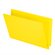 Chemise à dossier à onglet latéral 13-1/2 pts. Format légal, boîte de 50 jaune
