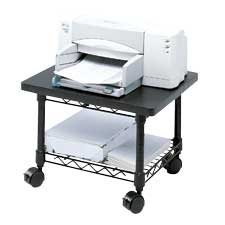Under-desk printer / fax stand