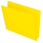 Chemise à dossier à onglet latéral 11 pts. Format lettre, boîte de 100 jaune