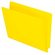 Chemise à dossier à onglet latéral 11 pts. Format lettre, boîte de 100 jaune