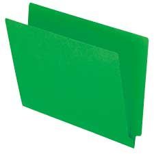 End Tab File Folder 11-pt. Letter size, box of 100 green