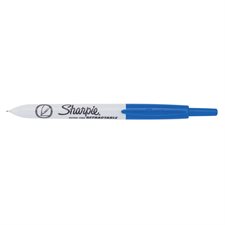 Retractable Permanent Marker Extra-fine point blue