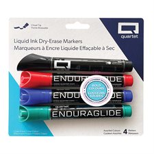 EnduraGlide® Dry-Erase Whiteboard Marker Package of 4 assorted