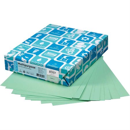 Papier couverture à usage multiples EarthChoice® Bristol Format lettre, 8-1/2 x 11" vert