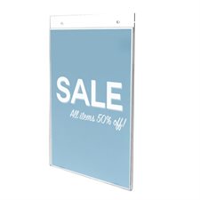 Wall Mount Sign Holder Portrait 8-1/2 x 11 in.