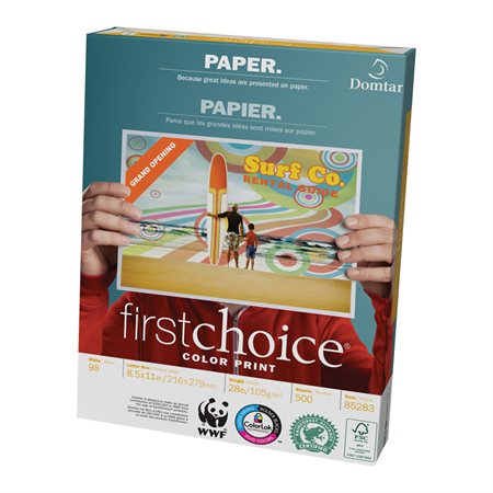 Papier First Choice® ColorPrint® 28 lb registre