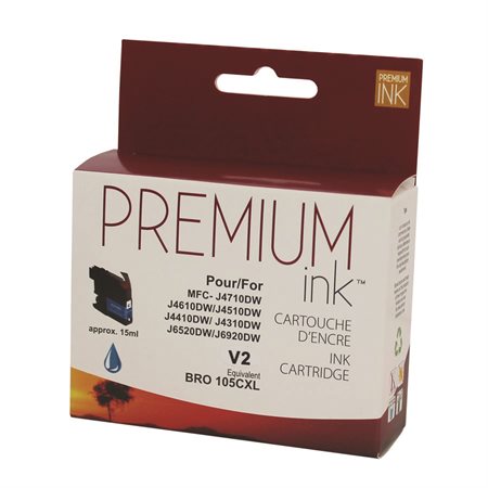 Encre premium compatible Brother LC105 cyan