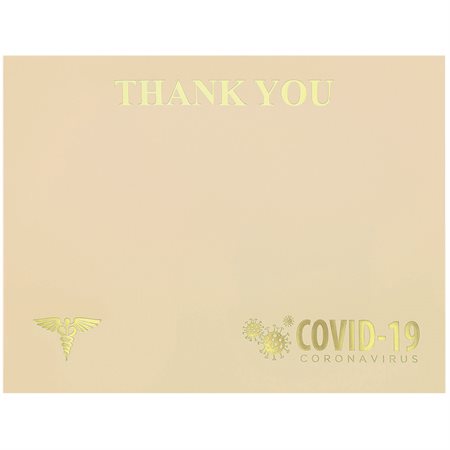 Certificat remerciement Covid-19 anglais